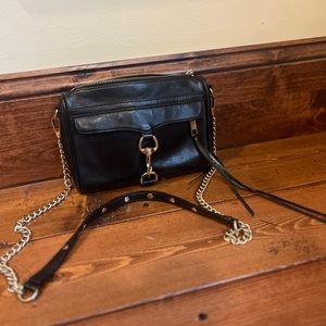 Rebecca Minkoff Black Leather Crossbody Purse